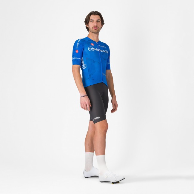 Heren Fietskleding Blauwe Giro d'Italia 2025 Race 8S Shirt Heren Fietskleding Blauwe Giro d'Italia 2025 Race 8S Shirt
