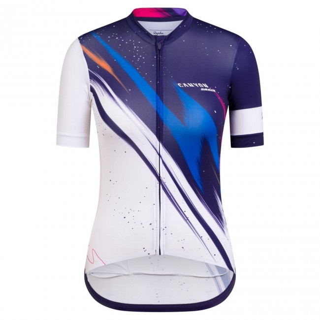 2020 Canyon Team Blauw-Wit Dames Wielershirt Korte Mouw 329JJDN