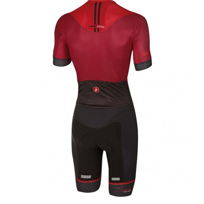 2016 Castelli Sanremo 3.2 Fietskleding Wielershirt Korte Zwart Rood
