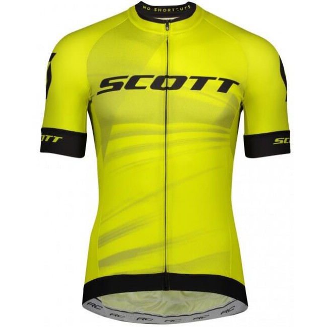 Wielerkleding Profteams 2020 SCOTT RC Pro Wielershirt Met Korte Mouwen Giallo