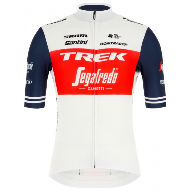 Wielerkleding Profteams 2020 TREK-SEGAFREDO Wielershirt Met Korte Mouwen langer Reißverschluss