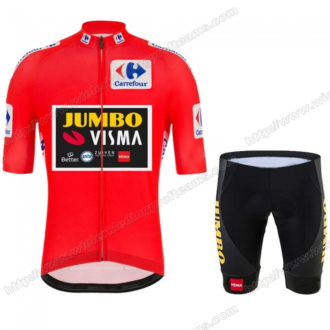 Jumvo Visma Spanish Pro 2021 Team Wielerkleding Set Wielershirts Korte+Korte Fietsbroeken APYHL