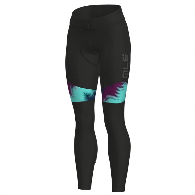 Dames Ale Solid Pulse-Viola Lange Fietsbroeken Bib