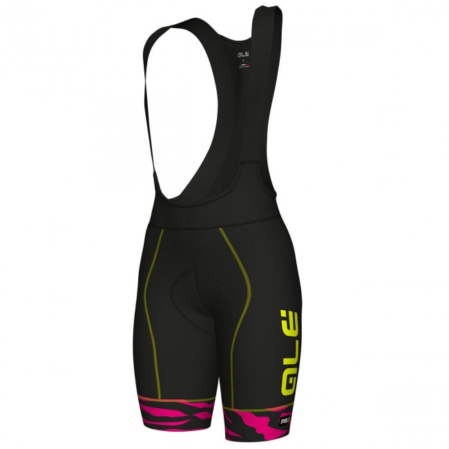 Dames Ale Graphics PRR Flowers-Roze Korte Fietsbroeken Bib