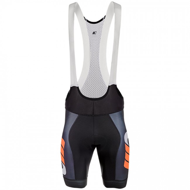 Cipollini Prestige Zwart Oranje Korte Fietsbroeken Bib