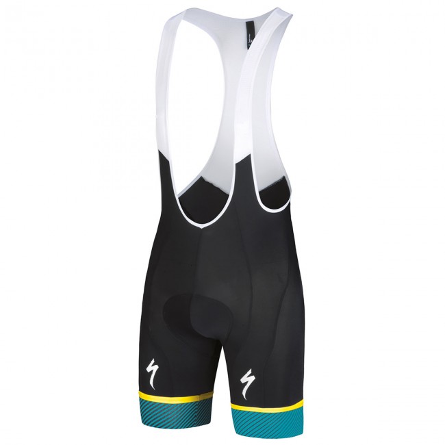 Specialized RBX Comp Logo-Blauw Geel Korte Fietsbroeken Bib