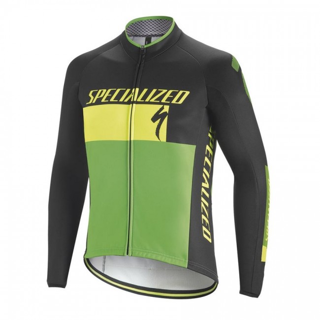 Specialized Element RBX Comp Logo-Geel M/L Wielershirt Lange Mouw