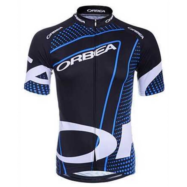 2015 Orbea Zwart Blauw Wit Wielershirt Met Korte Mouwen